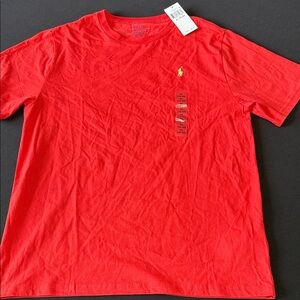 Kids Polo by Ralph Lauren orange/red Short Sleeve Tee size XL 18-20